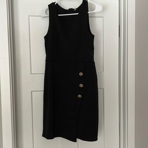 Black dress with Gold buttons